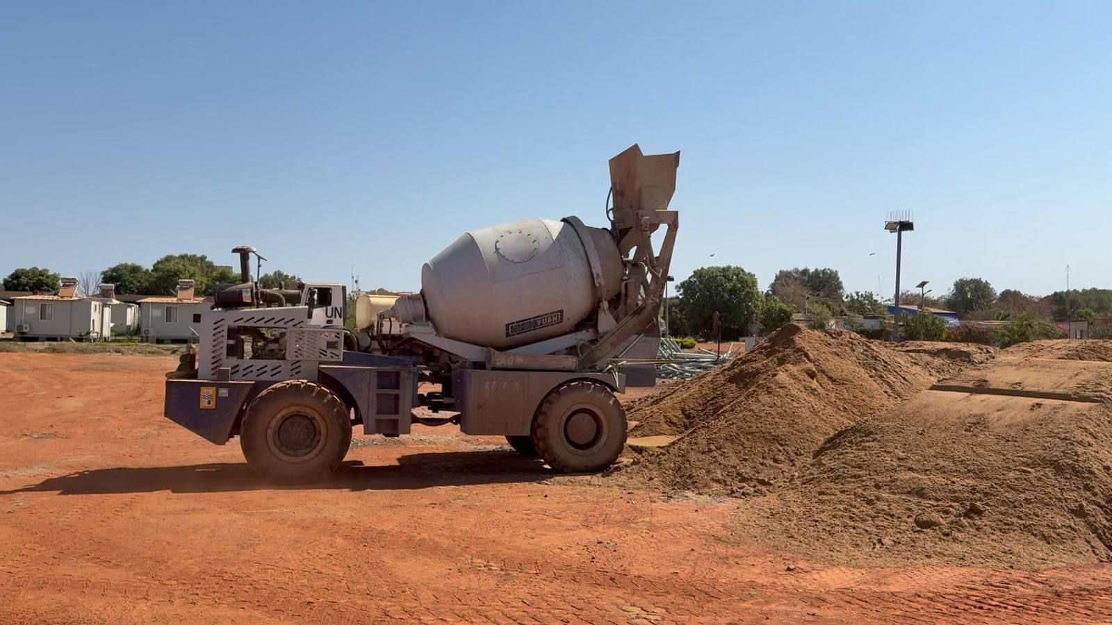 The Abyei camp field — UN peacekeeping mission infrastructure