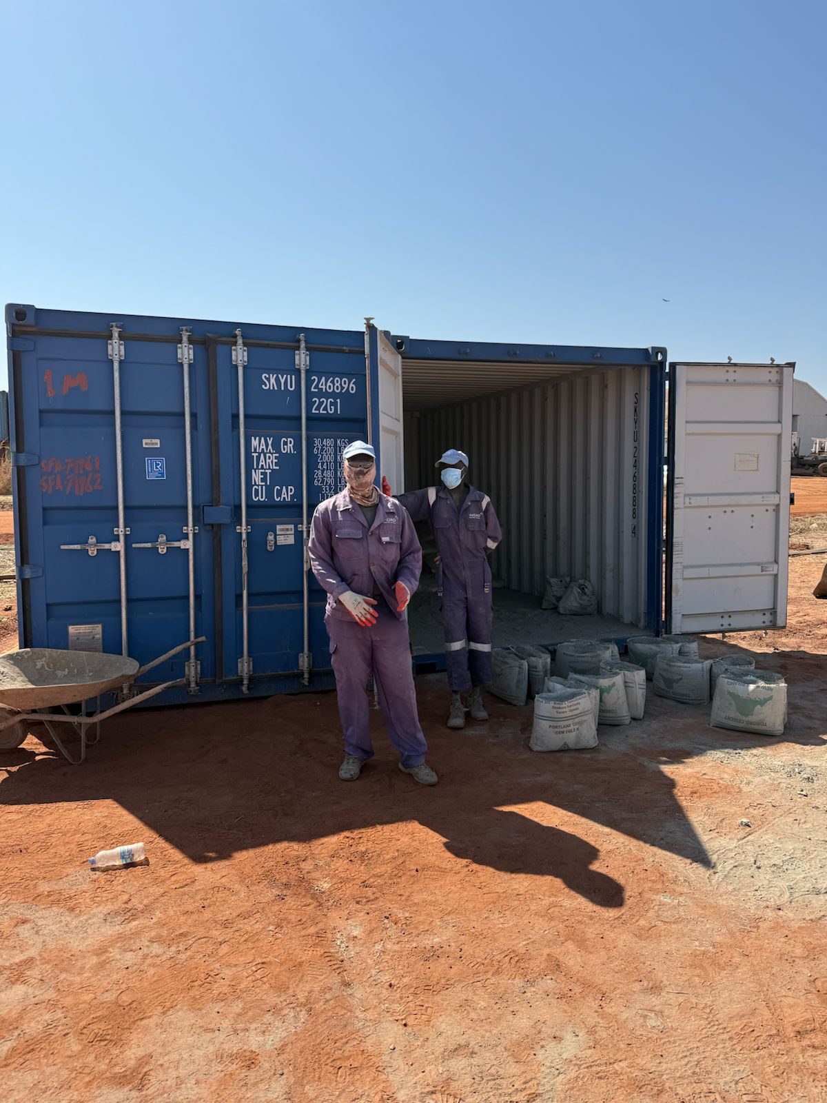 IMDAD employees at the Abyei camp field