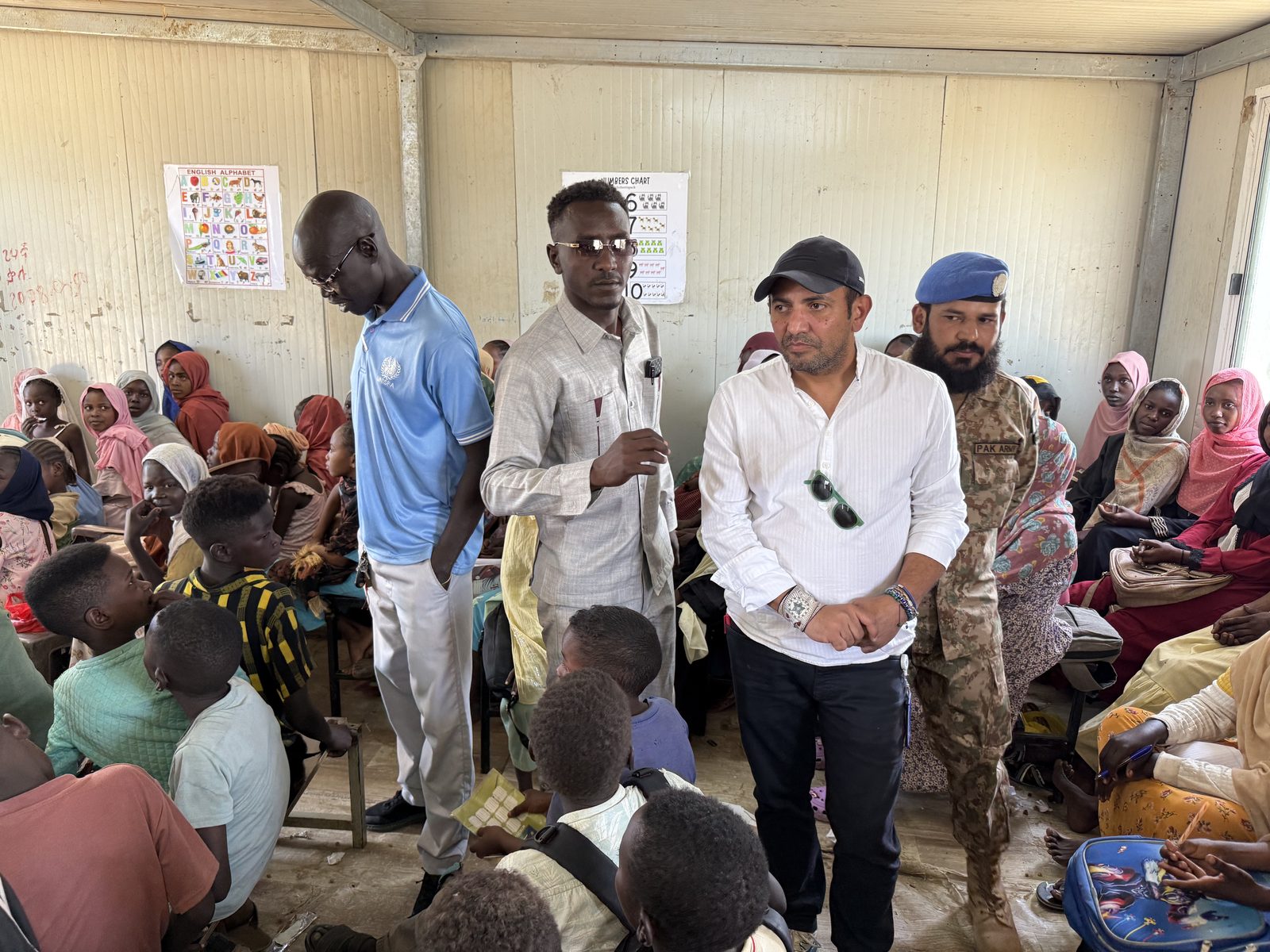 Ibrahim AlSafadi during the Abyei mission, second view