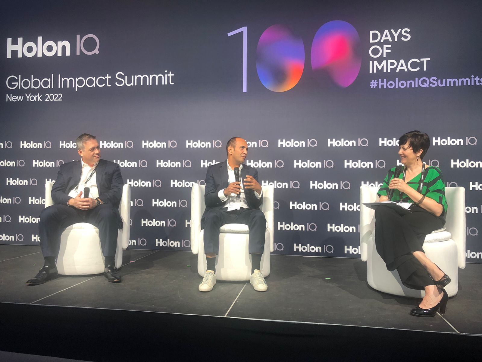 Ibrahim AlSafadi at the HolonIQ Global Impact Summit, New York 2022